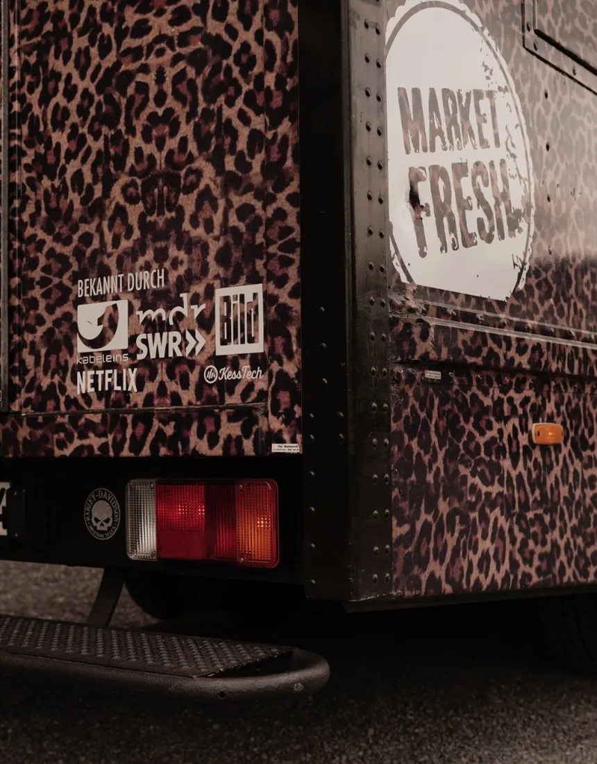 Jack's Tasty Truck mit markanter Frontansicht